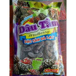 (5 bọc tặng 10 khẩu trang )kẹo mứt dâu Tây -dâu tằm -me cay  đà lạt 200G