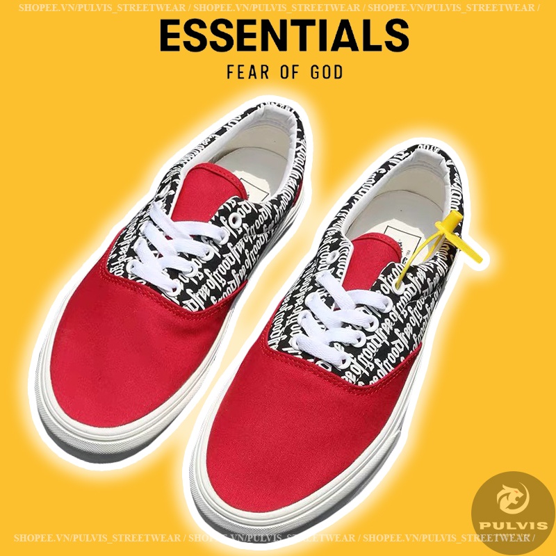 - Giày FOG Fear Of God x Vans Era 95 DX Red, Giày Vans FOG