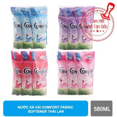 [ĐƯỢC CHỌN MÙI] Nước Xả Vải Comfort Fabric Softener 580ml Thái Lan - Công Thức Siêu Mềm Mới