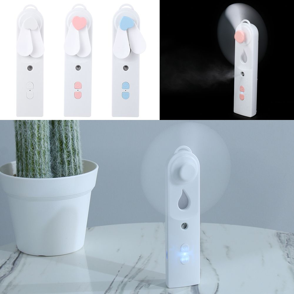 Quạt phun sương nano mini cầm tay tạo độ ẩm không khí không gây tiếng ồn nhiều chế độ