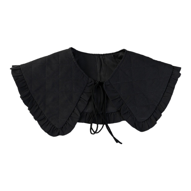 Cổ Áo Rời Giả Nhún Bèo Đơn Giản Thời Trang Cho Nữ