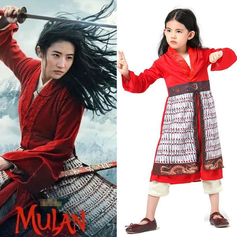 Trang PhụC Halloween Đầm Kimono TruyềN ThốNg Hua Mulan Cho Bé GáI