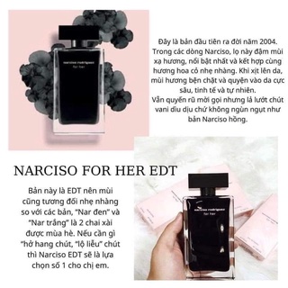 Nước hoa nữ Narciso For Her EDT ( Nar Đen )