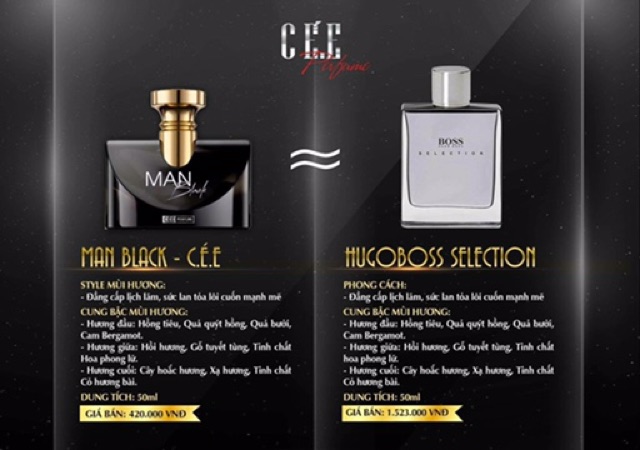 💐NƯỚC HOA CÉE PERFUME MAN BLACK💐tặng túi xinh🛍