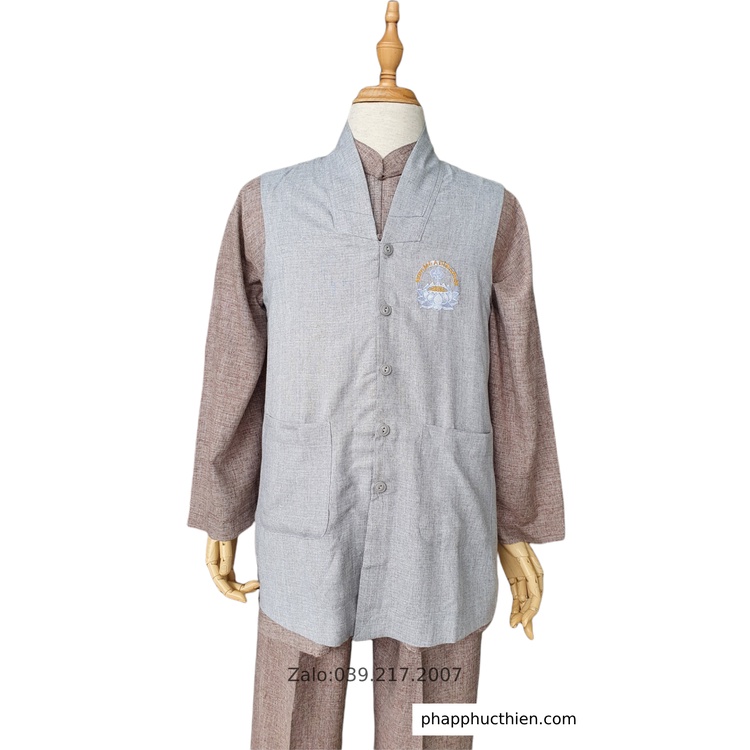 Áo Đi Chùa Nam/Nữ, Áo Gilê Nam/Nữ, Vải Linen Ấn Độ