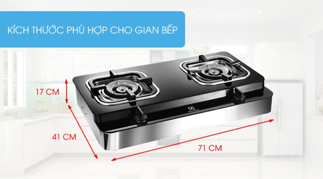 Bếp ga đôi Electrolux ETG729GKTR new