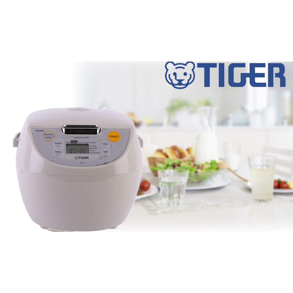 Nồi cơm điện tử Tiger 4 trong 1 JBV-S10W (1.0L)/JBV-S18W (1.8L) - Hàng chính hãng bảo hành 12 tháng