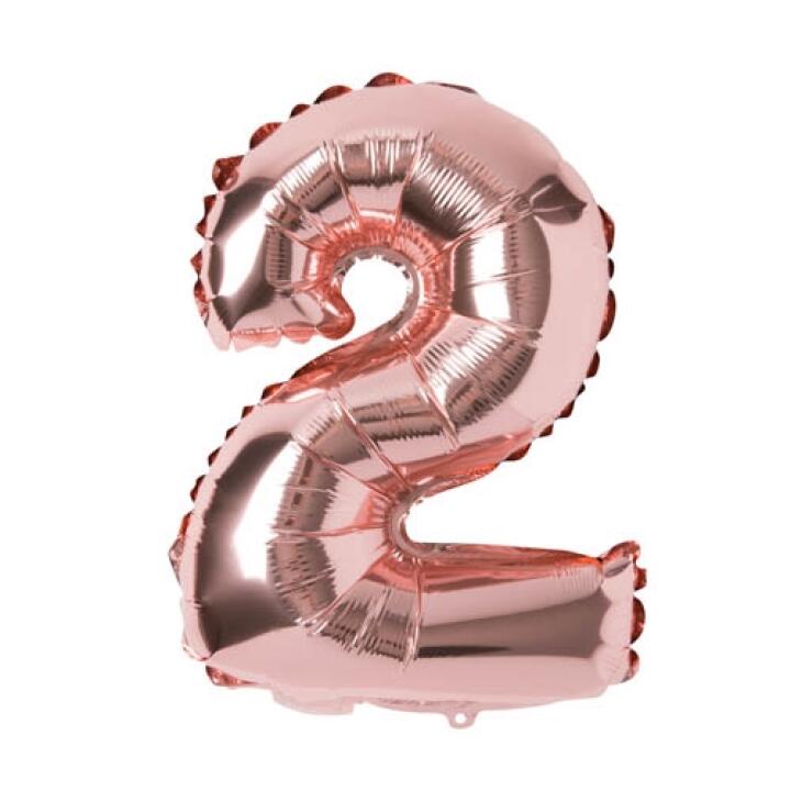 Bong Bóng Số 2 ARTBOX Giấy Bạc Màu Vàng Hồng Dễ Thương