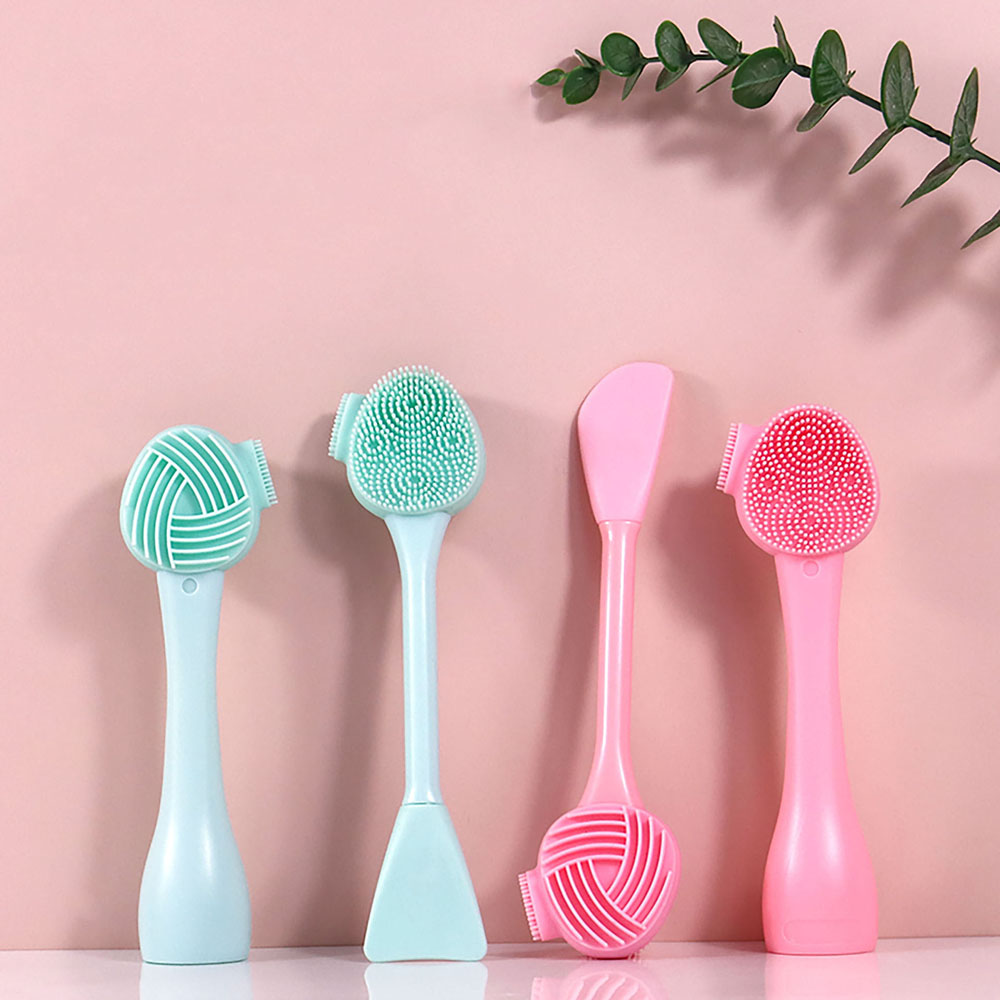 [Hàng mới về] Cọ silicon mát xa loại bỏ mụn đầu đen chăm sóc da mặt tiện lợi