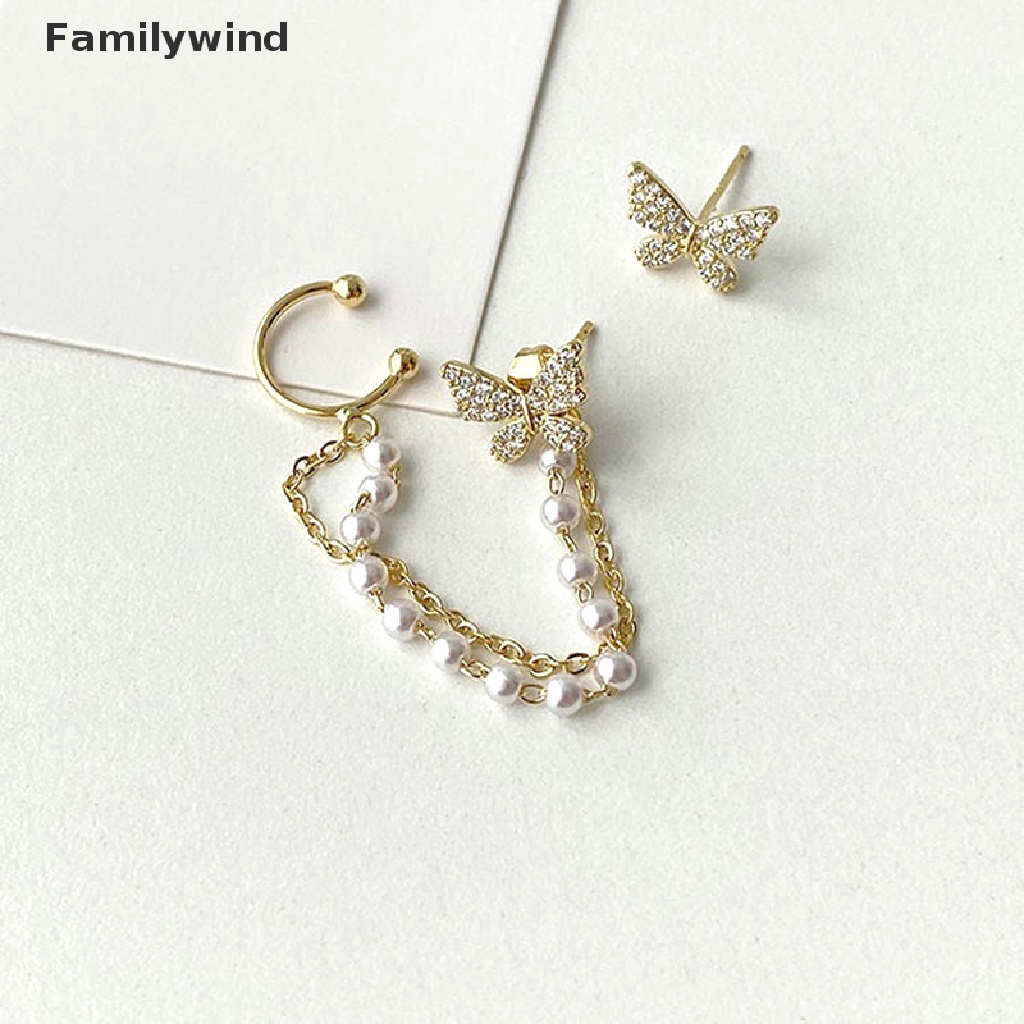 Đôi Bông Tai Hình Bướm Đính Đá Thời Trang Sành Điệu Cho Nữ