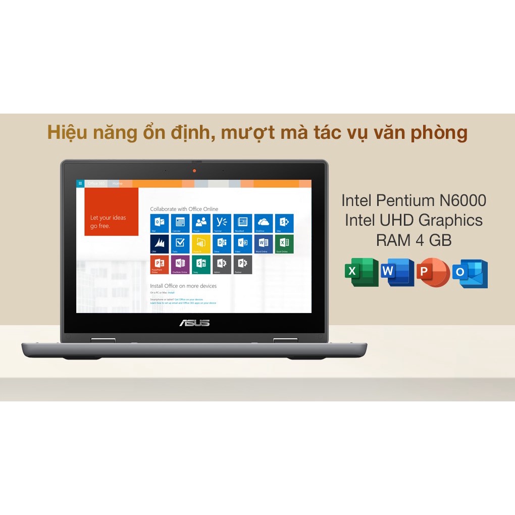 Máy tính Laptop Asus BR1100FKA N6000/8GB/128GB/Touch BP1068