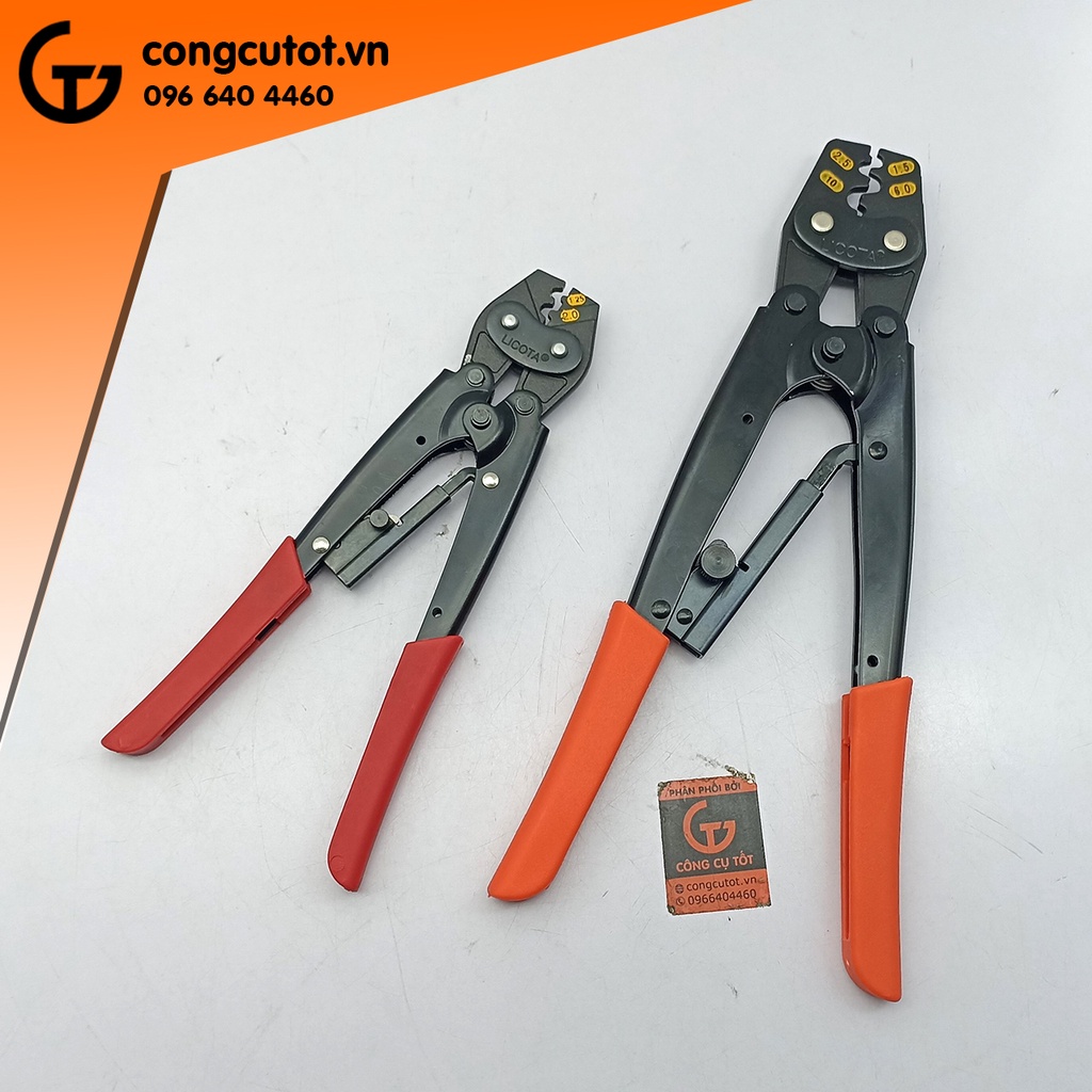 Kìm bấm cos cộng lực Licota TCP-10088 cho dây 1.5 - 10 mm² và 1.25 - 2 mm²