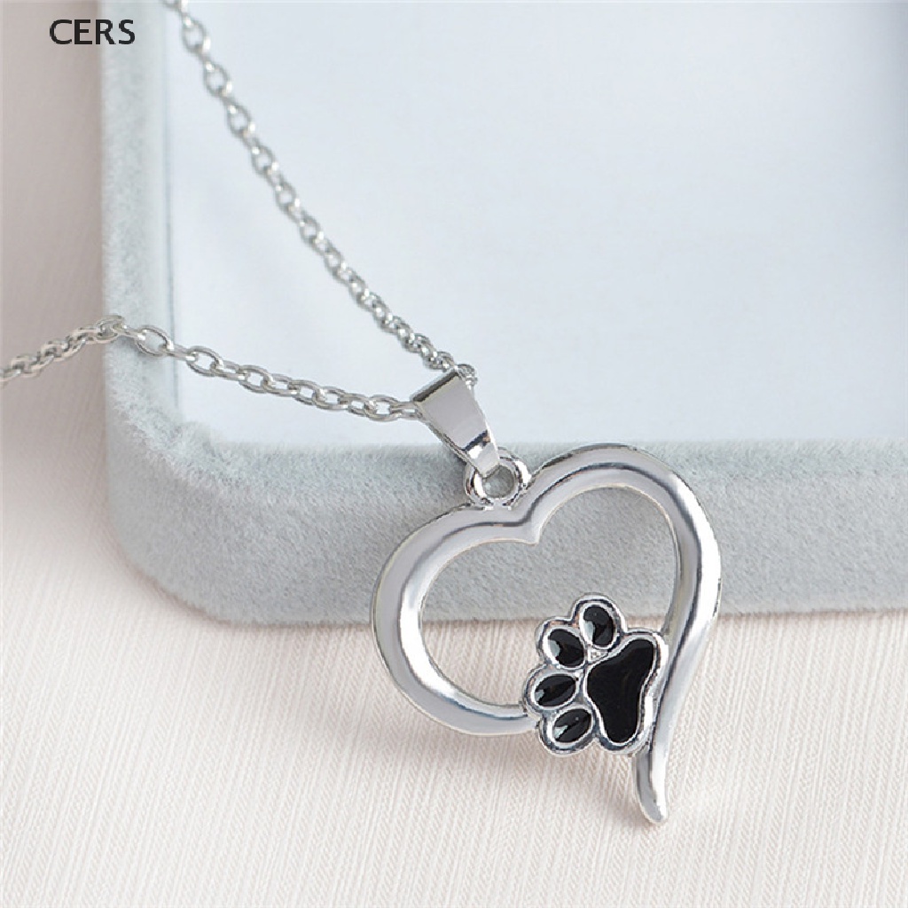 Vòng cổ Mặt Hình Dấu Chân Chó Mèo Dễ Thương