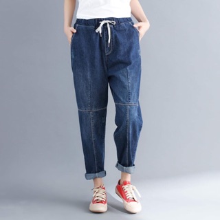 [ORDER] Quần baggy lưng thun chỉ nổi