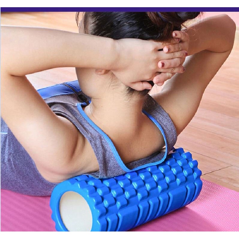 Ống Tập Yoga Giãn Cơ Có Gai Massage Thư Giãn Kích Thước 33x14cm