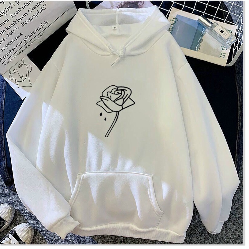 Áo khoác nỉ nữ hoạ tiết bông hoa cực đẹp , cá tính , thời trang mới 2021 KME FASHION