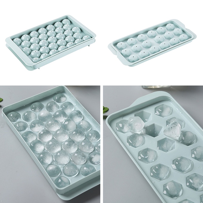 Khuôn Nhựa Làm Đá Viên 18 / 33 Ngăn 3d Jp5