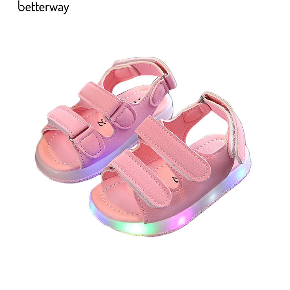 Giày Sandal Đế Gắn Đèn Led Cho Bé