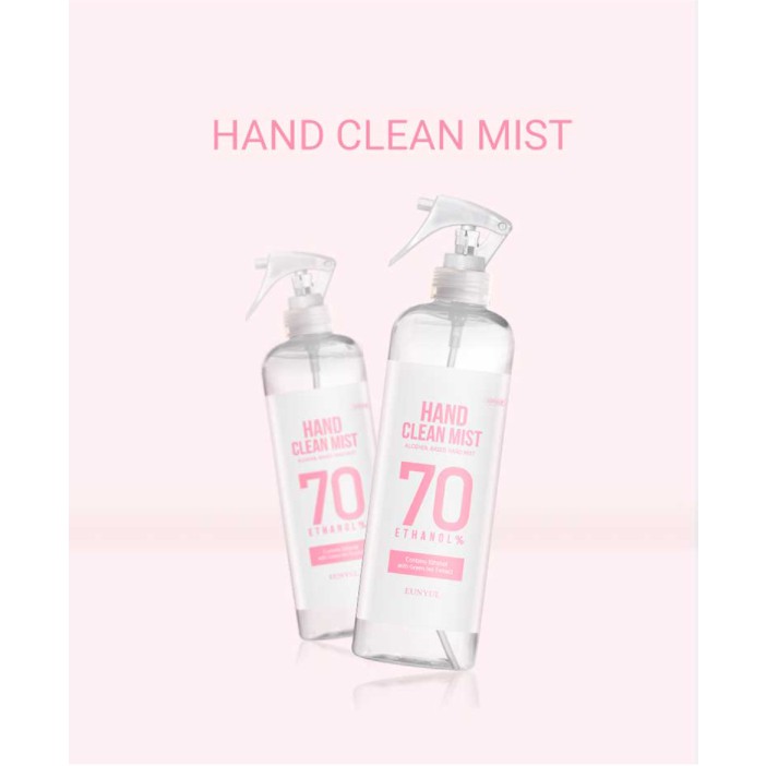 Xịt kháng khuẩn tay EUNYUL Hand Clean Mist 70% Ethanol 500ml