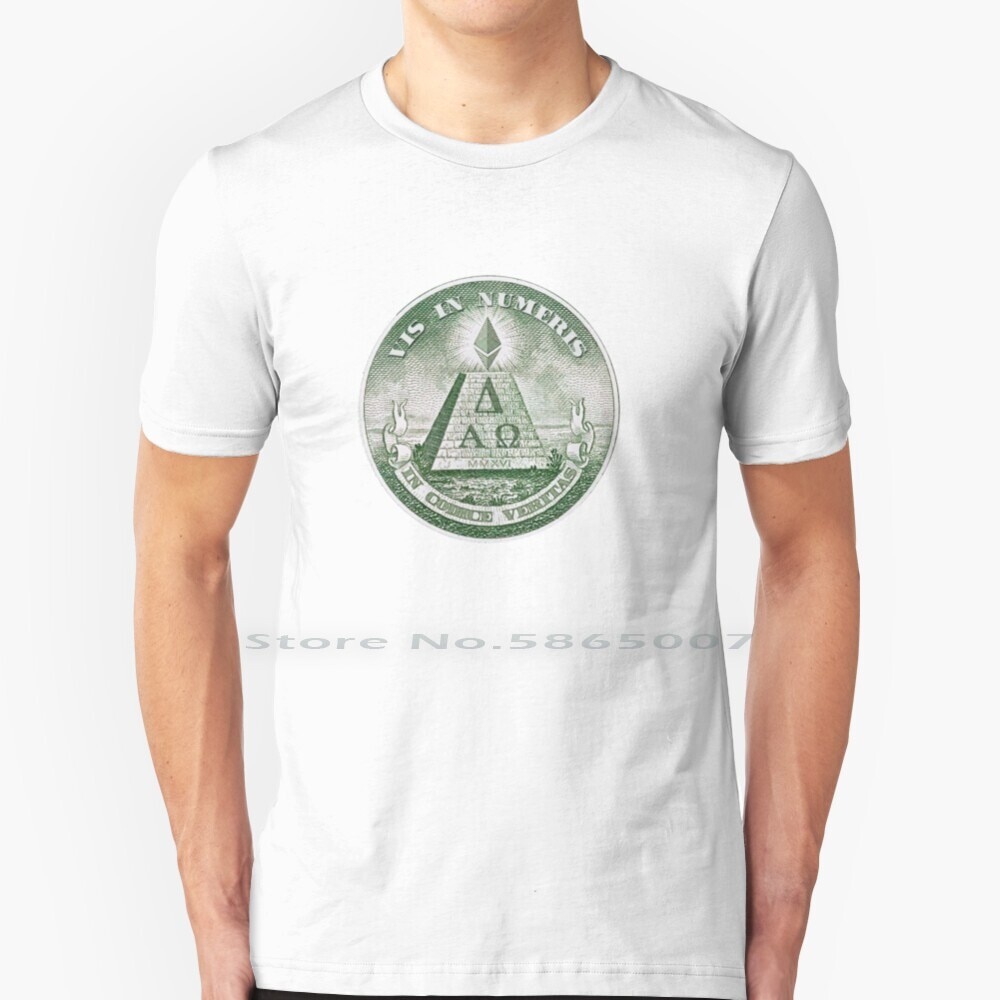 Dao-Ethereum-Vis In Numeris-In Codice Veritas Áo 100% Cotton Ethereum Dao Vis Trong Số Mã Tiền Điện 