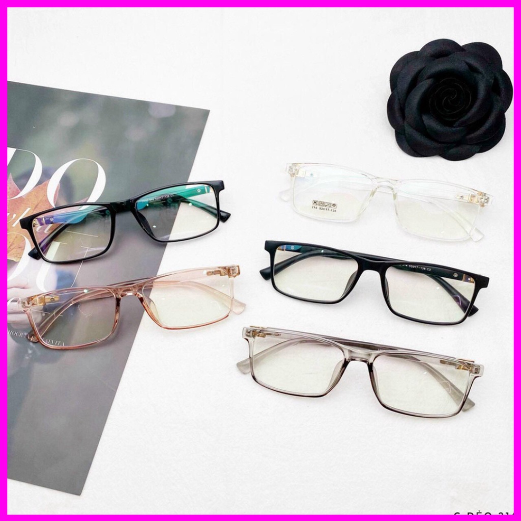 Gọng kính cận vuông UNISEX nhựa dẻo nhiều màu- phụ kiện thời trang thời trang-NHẬN CẮT MẮT CẬN, VIỄN , LOẠN