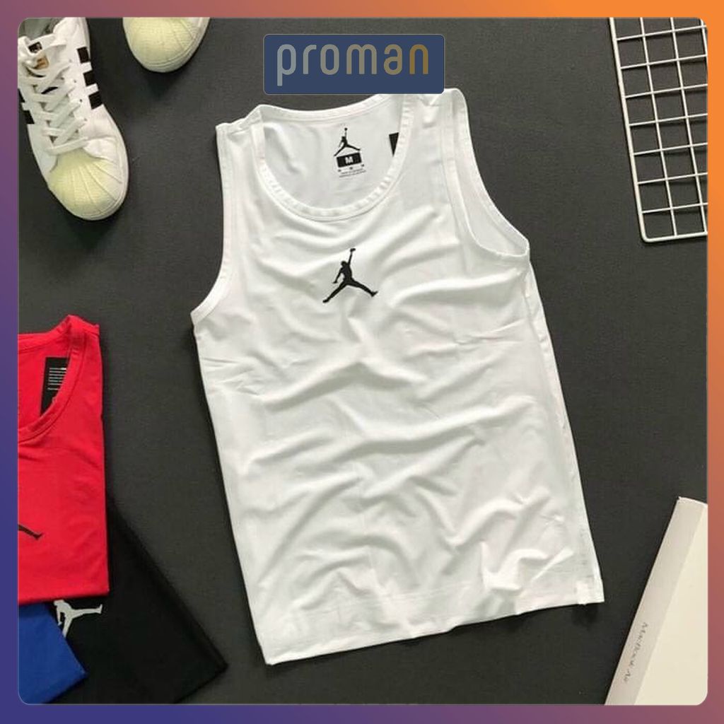 Áo ba lỗ thun lạnh, áo tanktop tập gym hình bóng chày - PROMAN