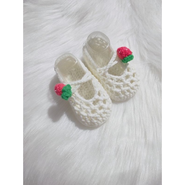 Giày len cho bé chưa dán đế