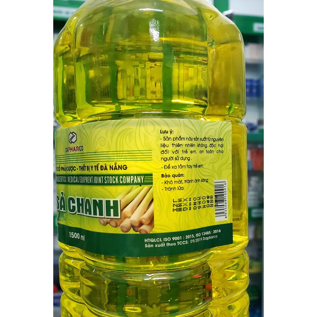 Nước lau sàn sả chanh sả quế✅CHÍNH HÃNG✅Tinh dầu sả chanh sả quế Dapharco 1500ml