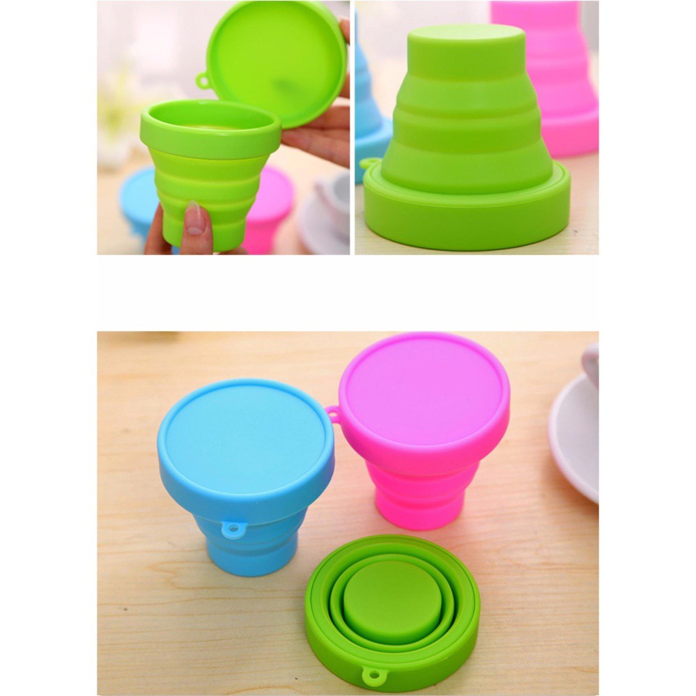 Cốc silicon gấp gọn du lịch cao cấp | BigBuy360 - bigbuy360.vn