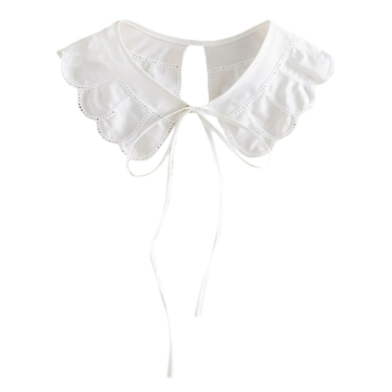 Khăn Choàng Cổ Giả Vải Tuyn Cột Dây Mini Nhiều Lớp Thanh Lịch Ngọt Ngào Cho Nữ
