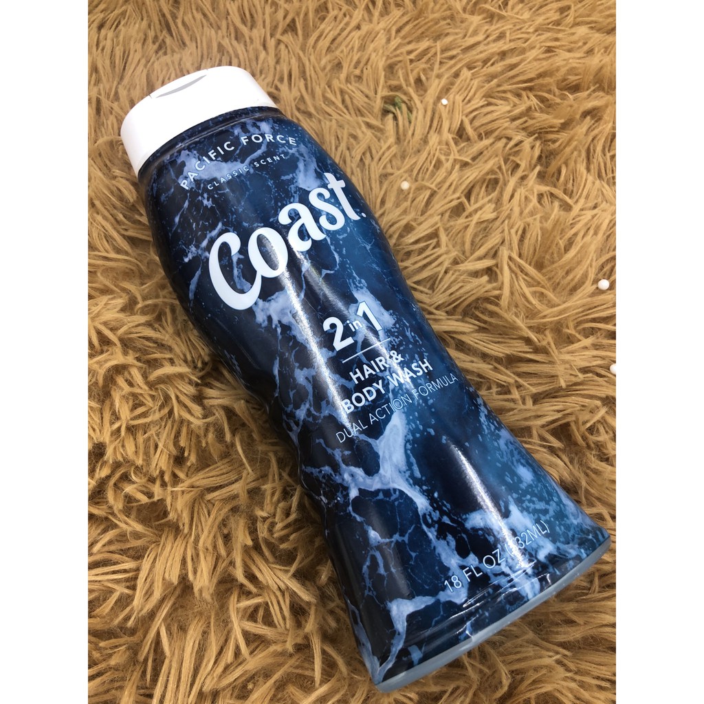 SỮA TẮM GỘI NAM 2IN1 COAST 532ML USA