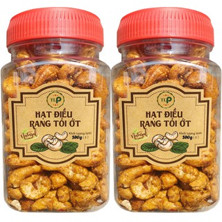 COMBO 2 HŨ HẠT ĐIỀU RANG TỎI ỚT THƠM NGON -MỖI HŨ 250G