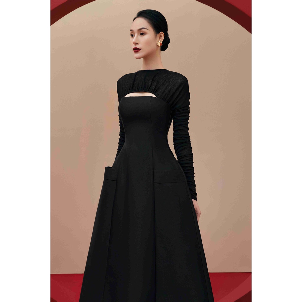 Váy Fien phối coston tay nhún Regal Dress