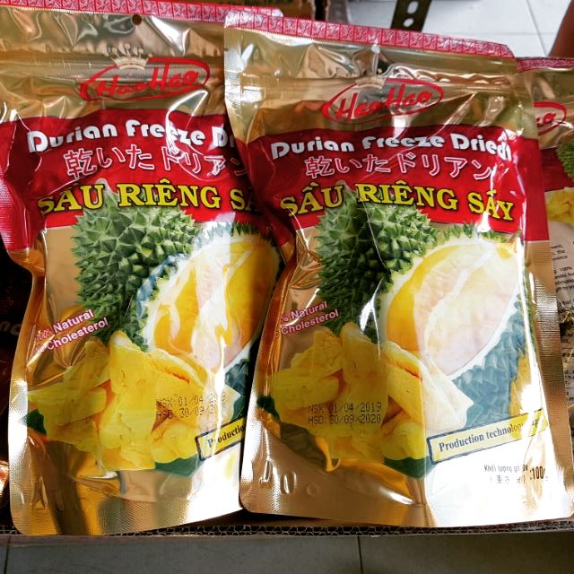 Sầu riêng sấy HẢO HẢO -date mới