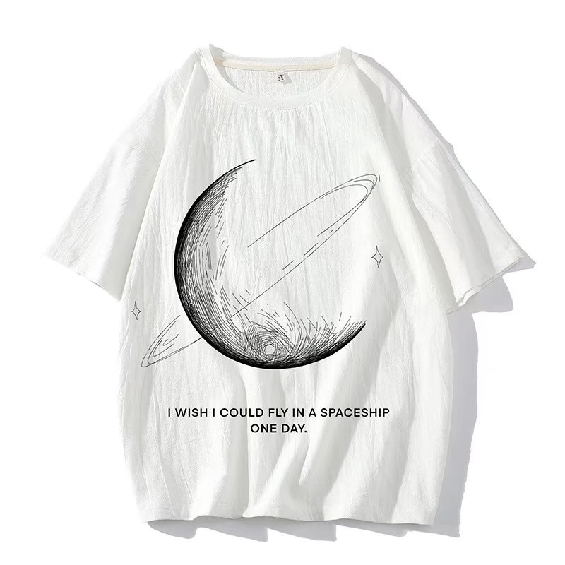Áo phông nam phong cách hàn quốc from rộng simple in ấn áo thun unisex bigsize fashion áo phông nam trắng giá rẻ