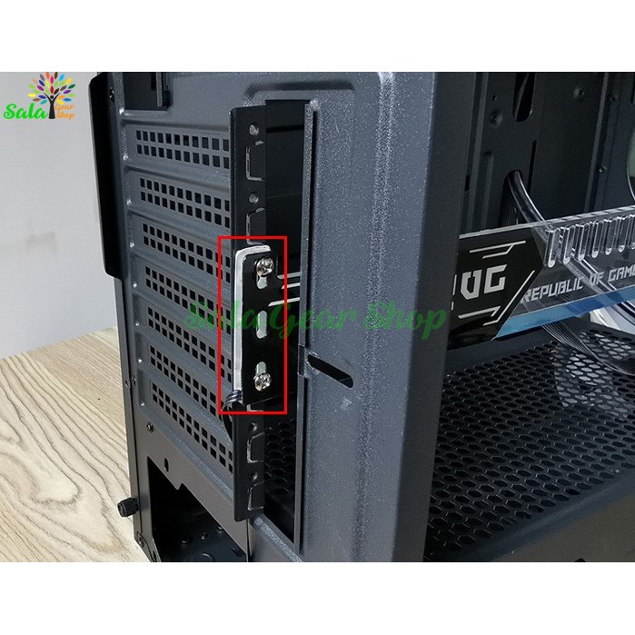 Đỡ Card VGA led RGB Khắc chữ ROG/ AORUS đồng bộ Led hub Coolmoon, dài 25cm | WebRaoVat - webraovat.net.vn