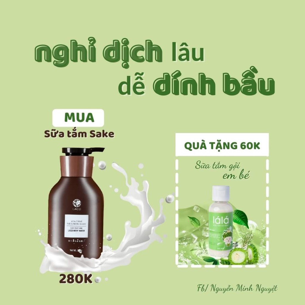 SỮA TẮM LÁ LÁ CHO BÉ