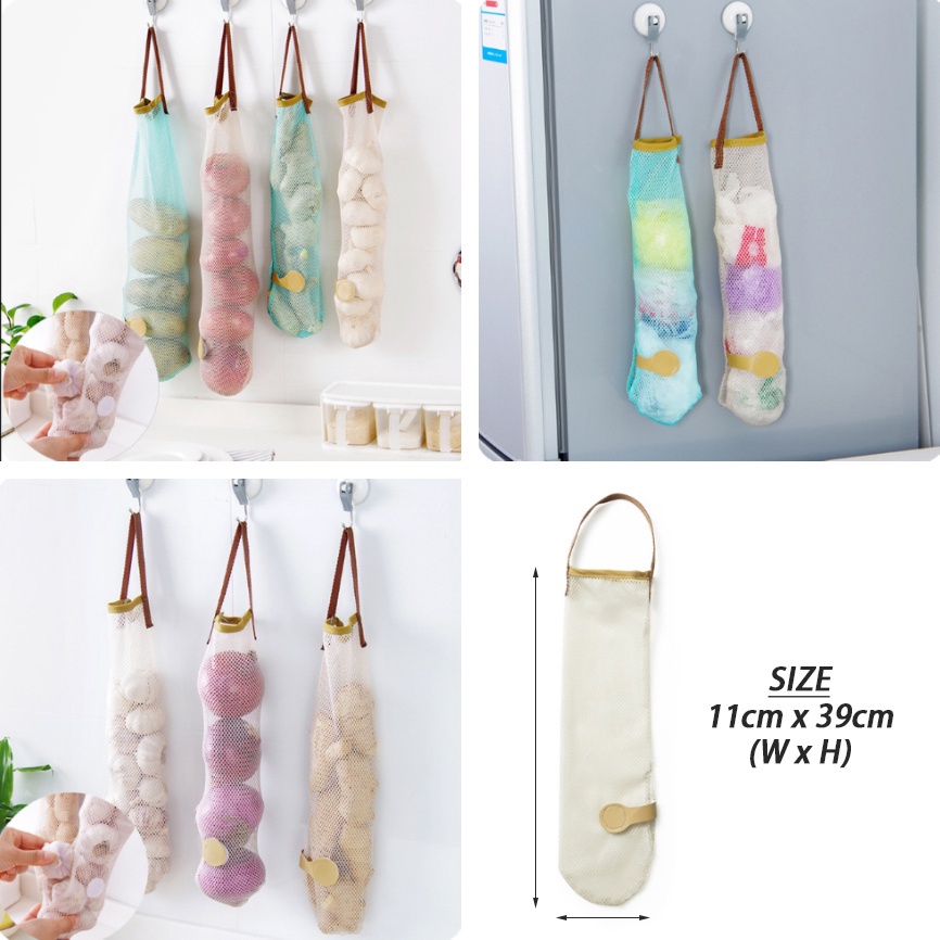 Túi Lưới Đựng Rau Củ Treo Tường Tiện Lợi