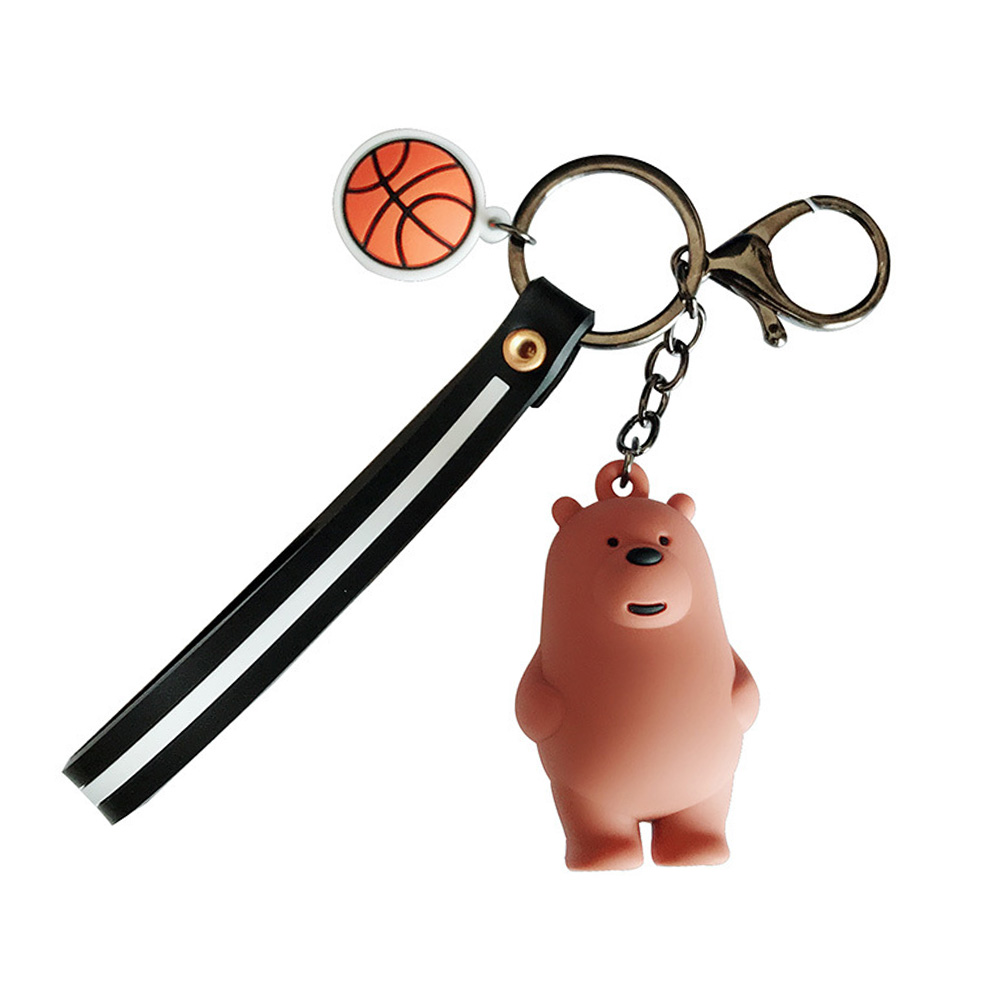 Móc khoá 3 anh em gấu we bare bear có mặt hình xinh xắn