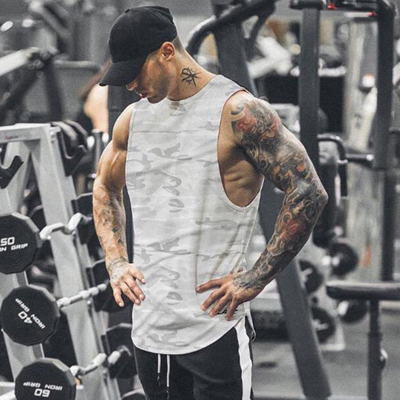 Áo Ba Lỗ Lưới Họa Tiết Rằn Ri Nhanh Khô Thời Trang Thể Thao Cho Nam 2022