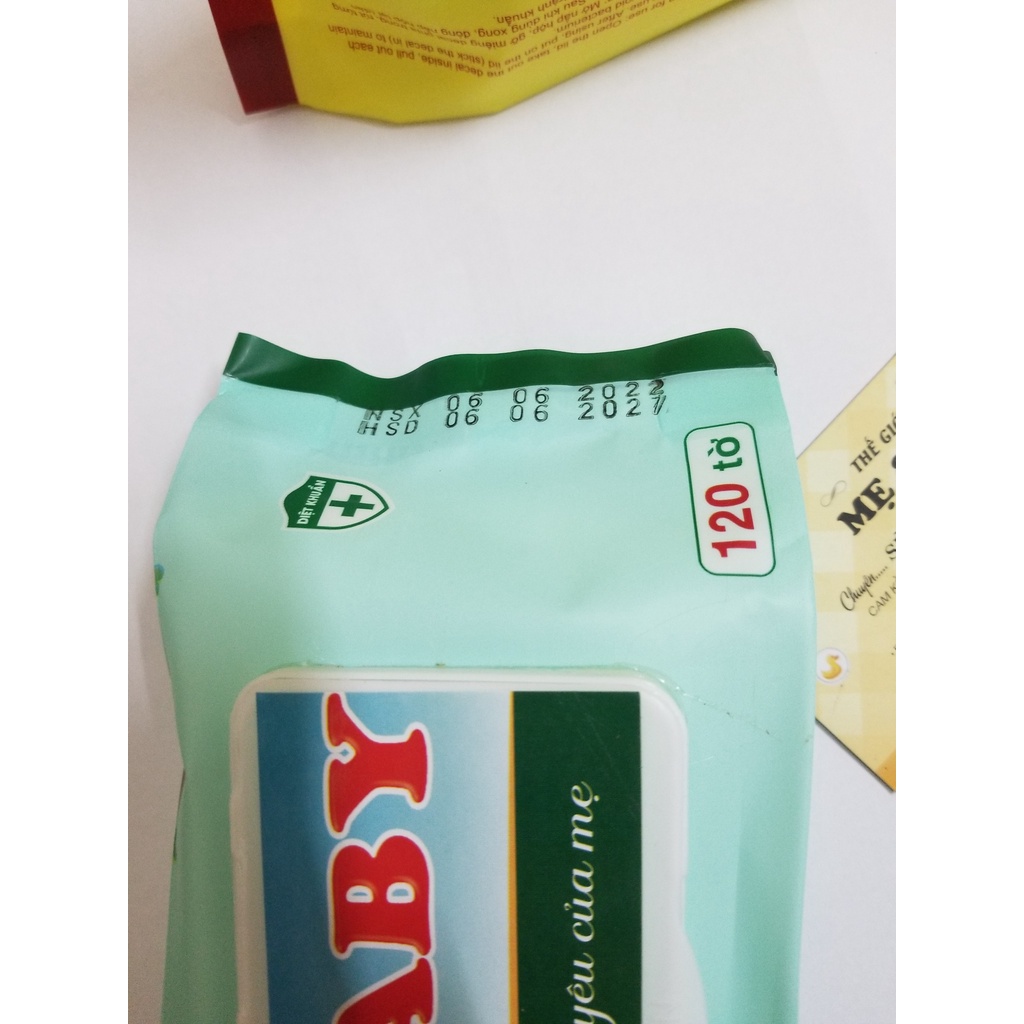 Khăn ướt BABY 120 Tờ khăn ướt cho bé Cao cấp Mềm Mịn  An Toàn Cho Bé Shop Bé TiTi