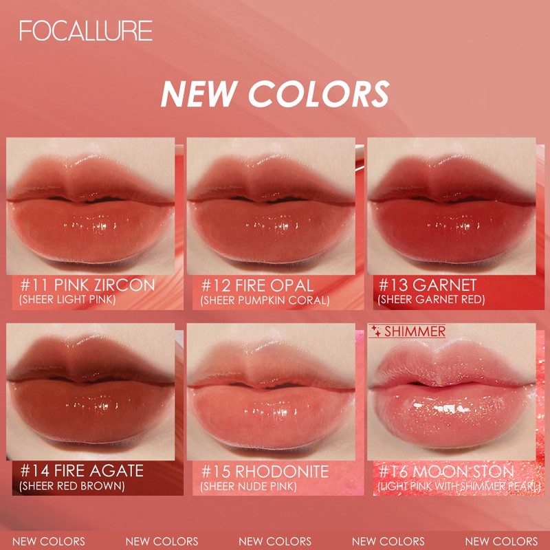 ( Mypham35 ) Son Môi FOCALLURE Lấp Lánh Sáng Bóng Có 10 Màu Tùy Chọn 3g | BigBuy360 - bigbuy360.vn