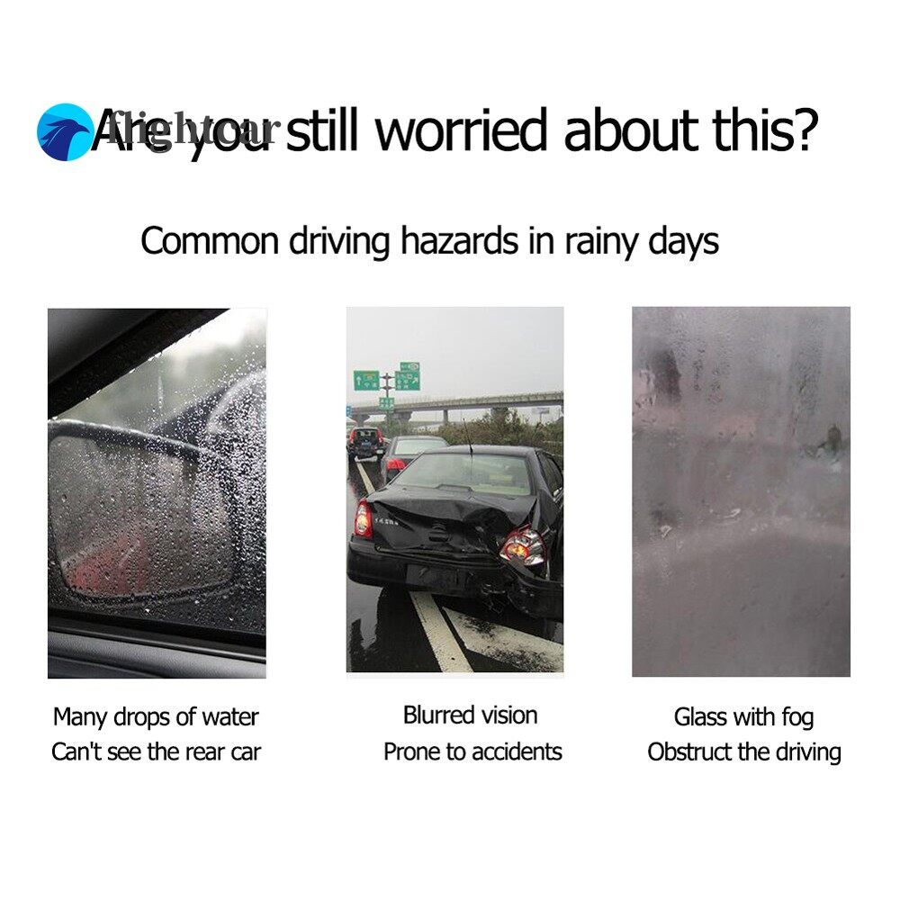 Bộ 2 Miếng Dán Nano Chống Thấm Nước Chống Sương Mù Dành Cho Gương Chiếu Hậu Xe Hơi GTIOATO