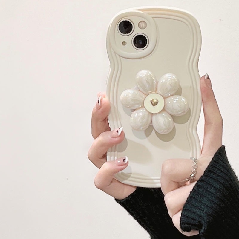 Ốp Điện Thoại Họa Tiết Hoa Chống Sốc Có Dây Đeo Cho iPhone11promax iphone 12 Phone Case 1314 xr
