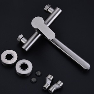 Vòi rửa chén bát Nóng Lạnh cao cấp INOX 304 CNL421 kèm 2 dây nóng lạnh và phụ kiện lắp.