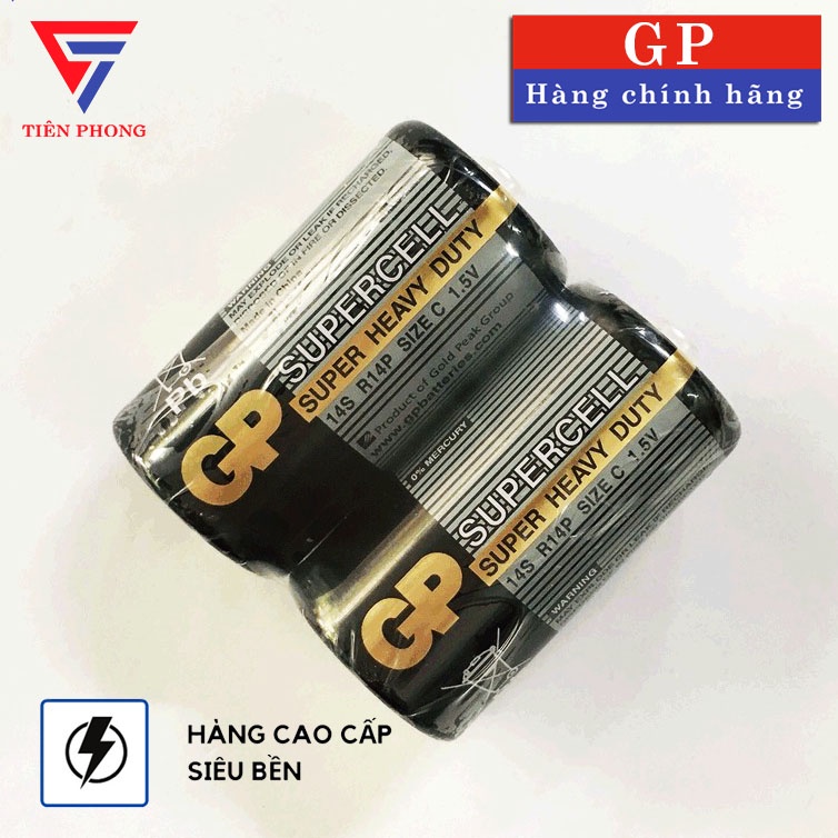 Pin GP Trung Cacbon chính hãng