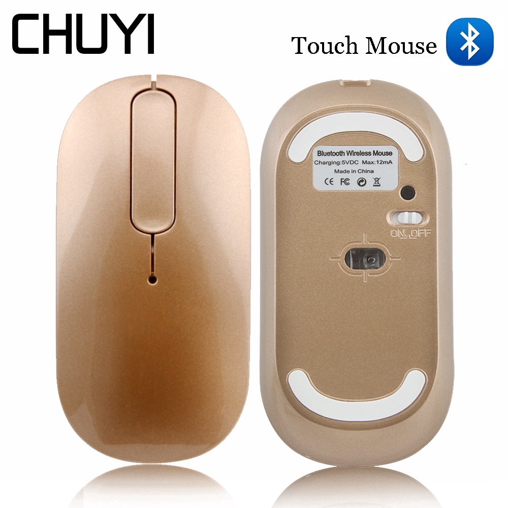 CHUYI Wireless chuột Bluetooth 4.0 Mouse Rechargeable Silent Optical Gaming Ultra-thin 1600 DPI Computer Office Laptop