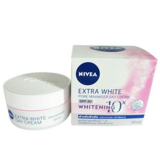 Kem dưỡng da trắng da và thu nhỏ lỗ chân lông ban ngày NIVEA Extra White Pore Minimiser Day Cream 50ml