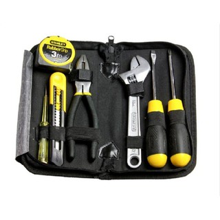 Bộ dụng cụ 7 chi tiết gồm mỏ lết, kìm, thước, tô vít 90-596