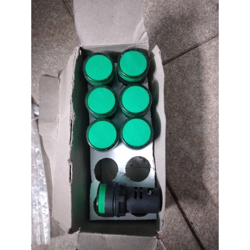 Bóng đèn led CML cao cấp , đèn báo pha tủ điện , xanh , vàng,  đỏ, fi 16 ,  fi 22 .220v - 380v